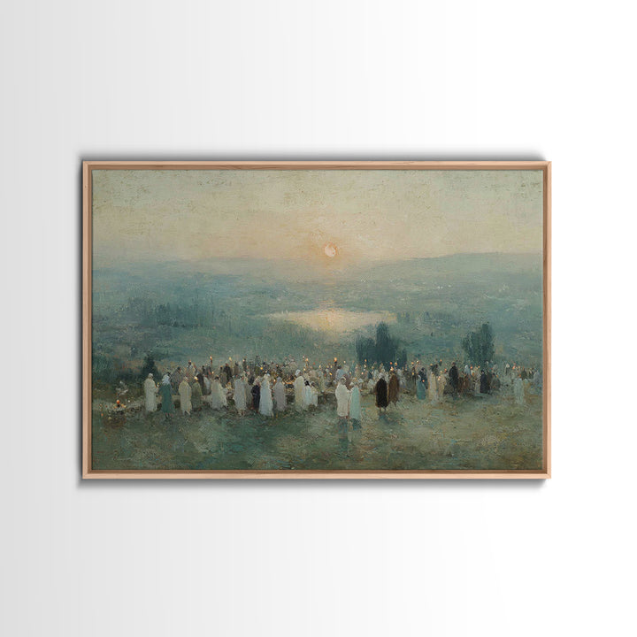 Valley of Hope – Framed Canvas Print – Christian Art Canvas – Christian Wall Art – Christian Christmas Art – Christmas Art – Christian Pain