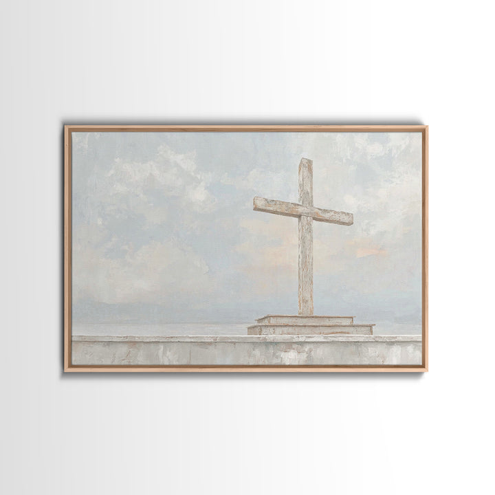 Light Of Redemption, Framed Canvas Print, Christian Wall Art, Christian Art Canvas, Subtle Christian Art, Christian Gift