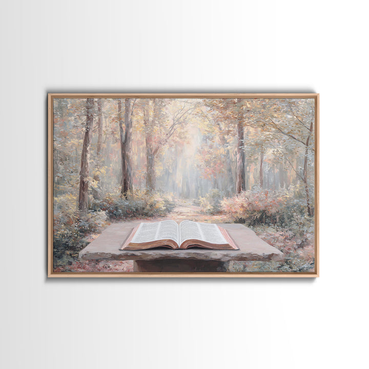 Pathway Of Grace, Framed Canvas Print, Christian Wall Art, Christian Art Canvas, Christian Decor, Modern Christian Art, Christian Paintings