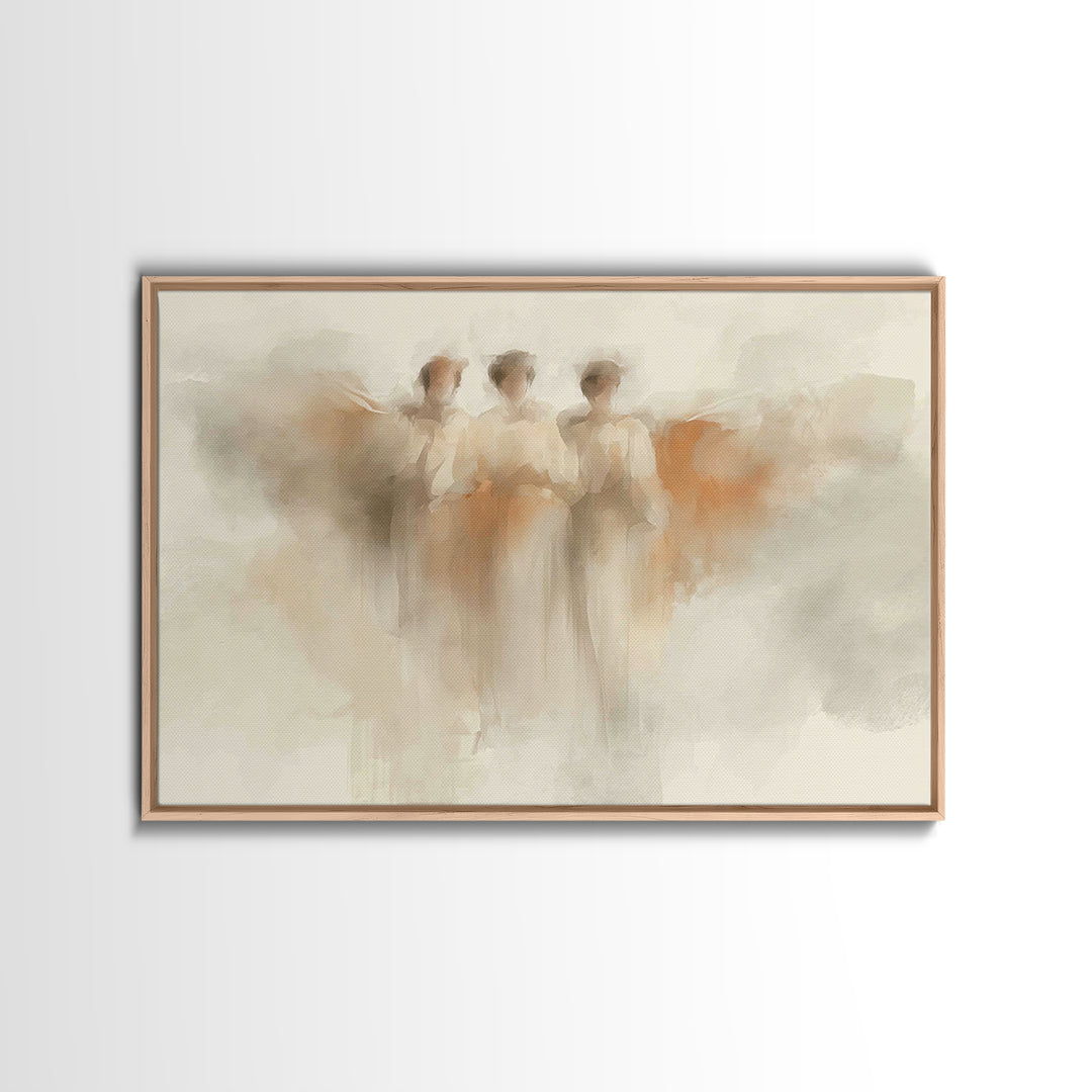 Trinity Grace | Framed Canvas Print | Christian Art Canvas | Minimalist Christian Art | Christian Wall Art | Subtle Christian Paintings