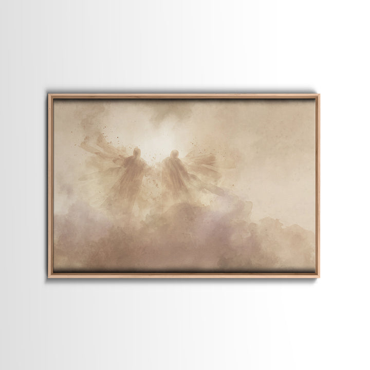 Dawn Flight, Framed Canvas Print, Christian Wall Art, Christian Art Canvas, Subtle Christian Art, Christian Christmas Art, Christian Decor