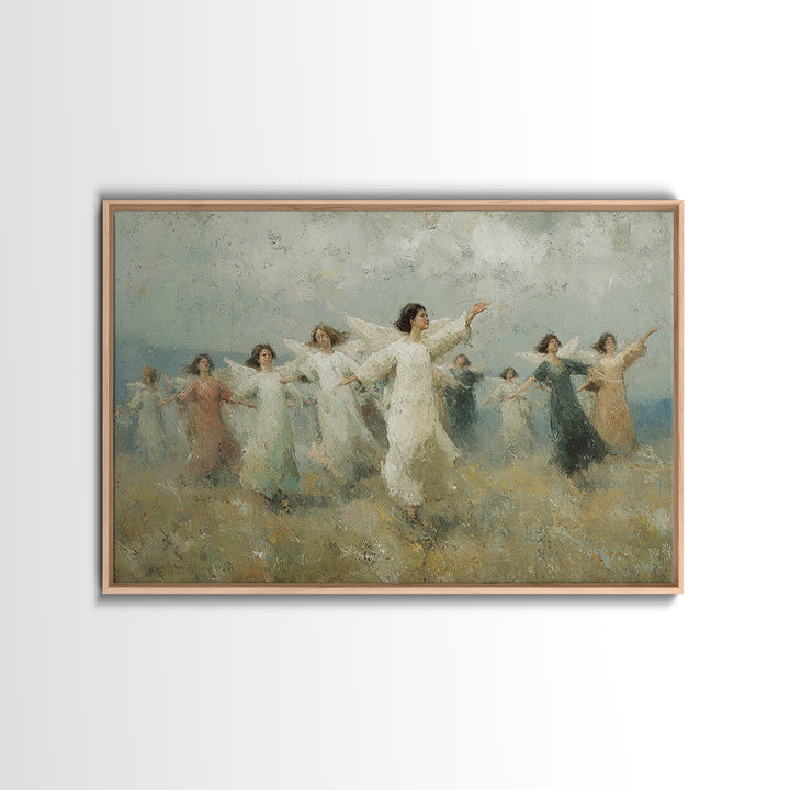 Peaceful Ascension – Framed Canvas Print – Christian Art Print – Christian Wall Art – Christian Art Canvas – Unique Christian Art