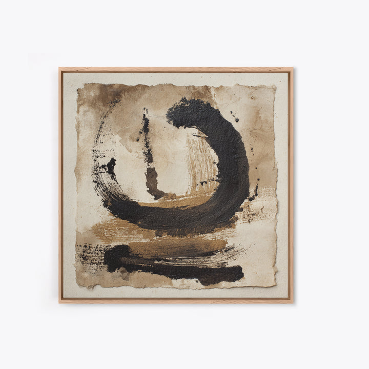 Expressive Musical Rhythm Painted as Ink Strokes Canvas Print, Calligraphy Art, Digital Download Art, Living Room Decor, Script, CAL-1x1-72