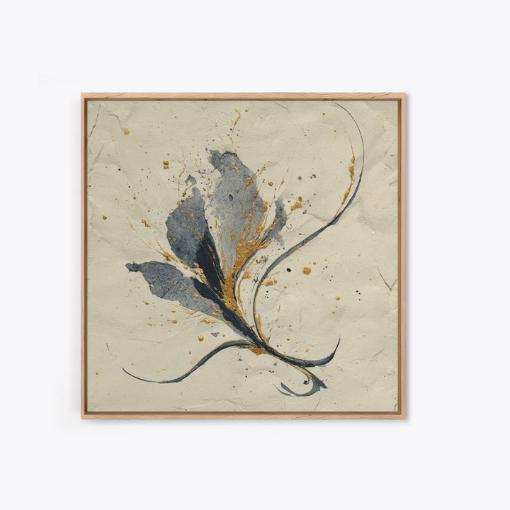 Single Elegant Flourish Shaped Like a Flower Canvas Print, Calligraphy Art, Room Decor, Living Room Decor, Fine Art, Script, CAL-1x1-77