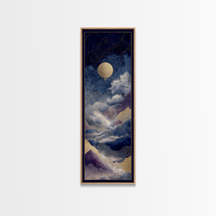 Gold Constellation Map on Deep Navy Texture Canvas Print, Celestial Art, Art Prints, Living Room Decor, Fine Art, Celestial, CEL-1x3-68