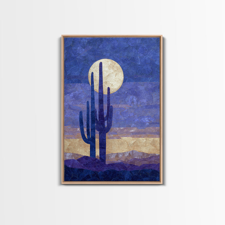 Starry Desert Sky Canvas Print, Celestial Art, Art Deco, Living Room Decor, Celestial, Modern Art, Downloadable Prints, CEL-2x3-91