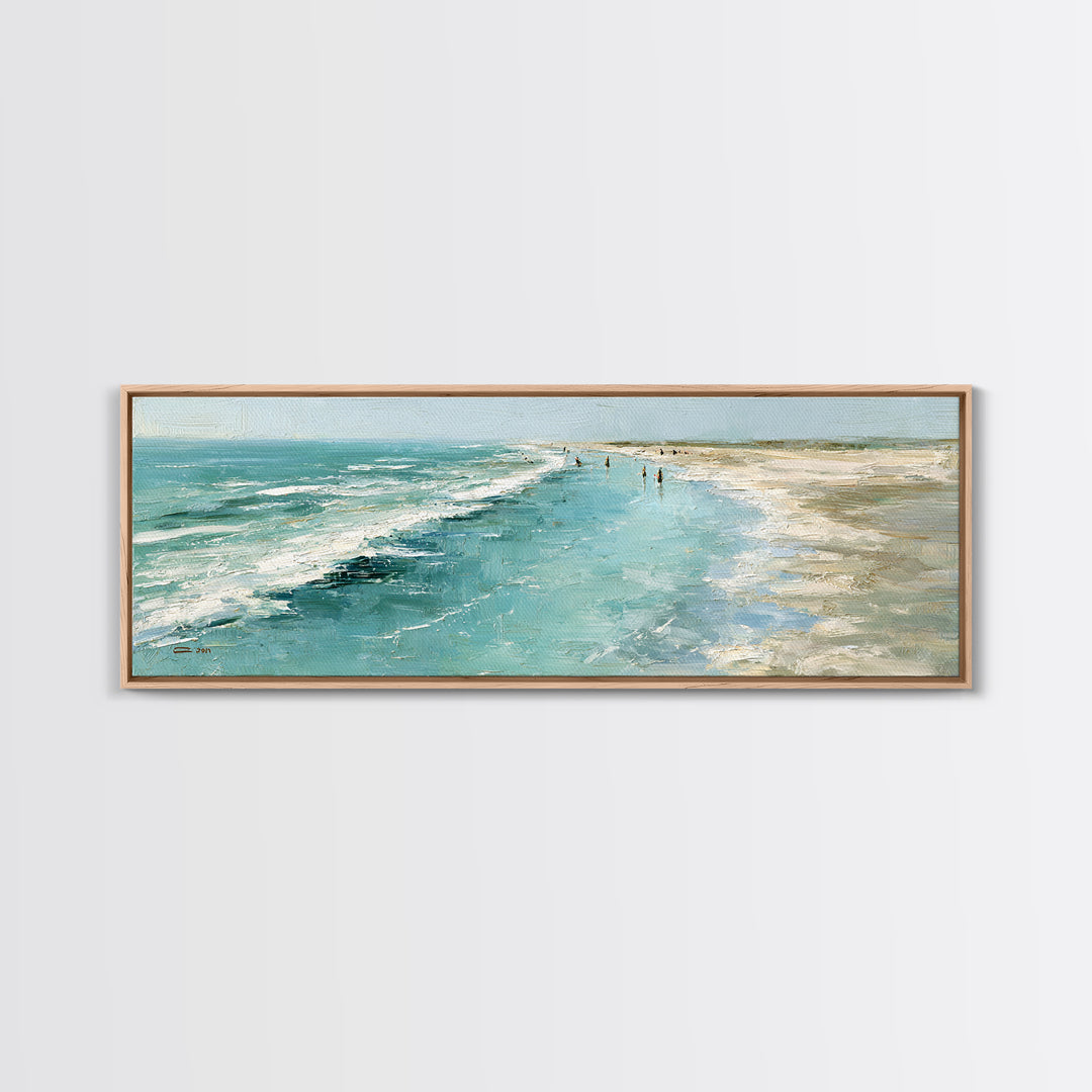 Aerial Sandbar with Turquoise Water Framed Canvas Print, Coastal Art, Coastal Prints, Coastal Decor, Fine Art, Coastal, COA-3x1-69