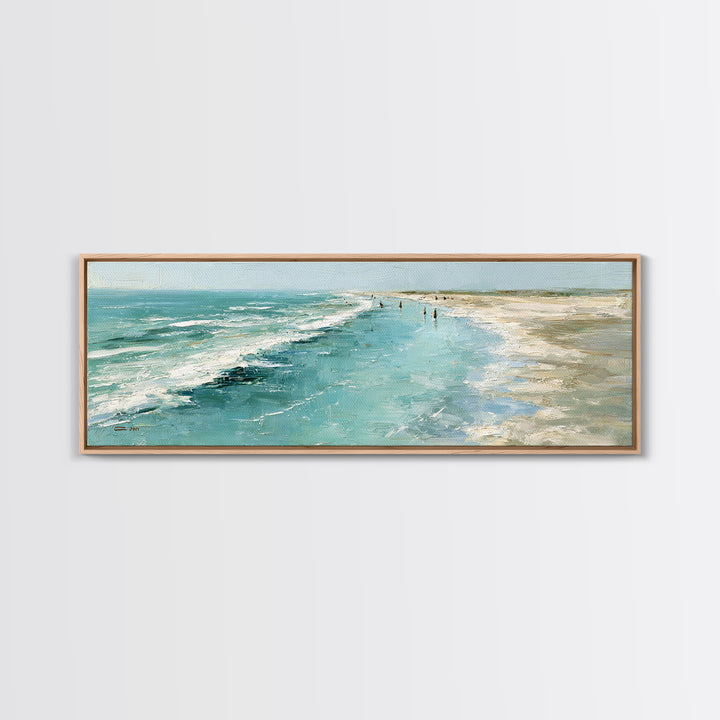 Aerial Sandbar with Turquoise Water Framed Canvas Print, Coastal Art, Coastal Prints, Coastal Decor, Fine Art, Coastal, COA-3x1-69