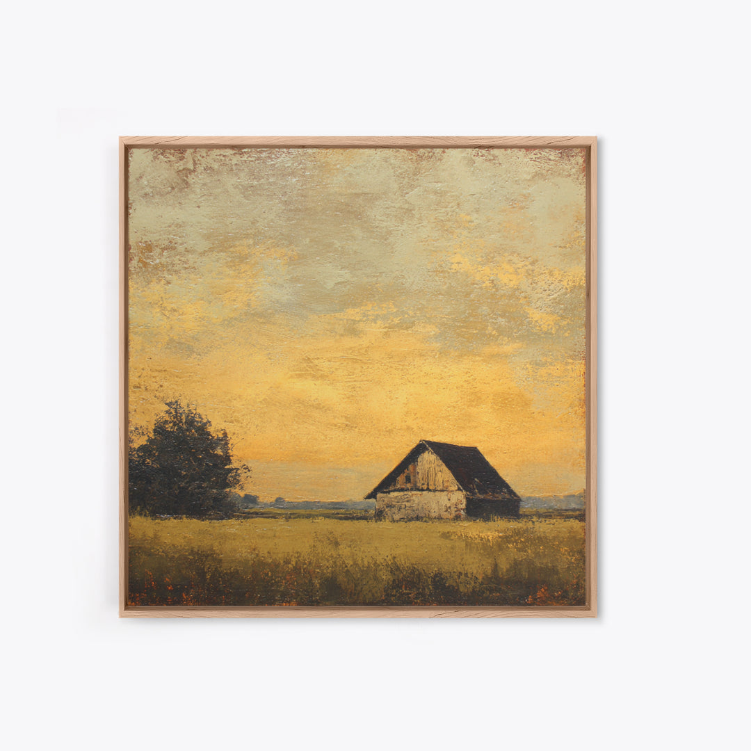 Rustic Barn Silhouette Canvas Print, Country Art, Wall Art, Farmhouse Decor, Fine Art, Country, Digital Print, Printable Art, COU-1x1-99