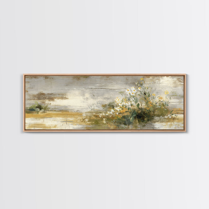 Hay Bales in Late Afternoon Sun Framed Canvas Print, Country Art, Statement Artwork, Farmhouse Decor, Fine Art, Country, COU-3x1-60