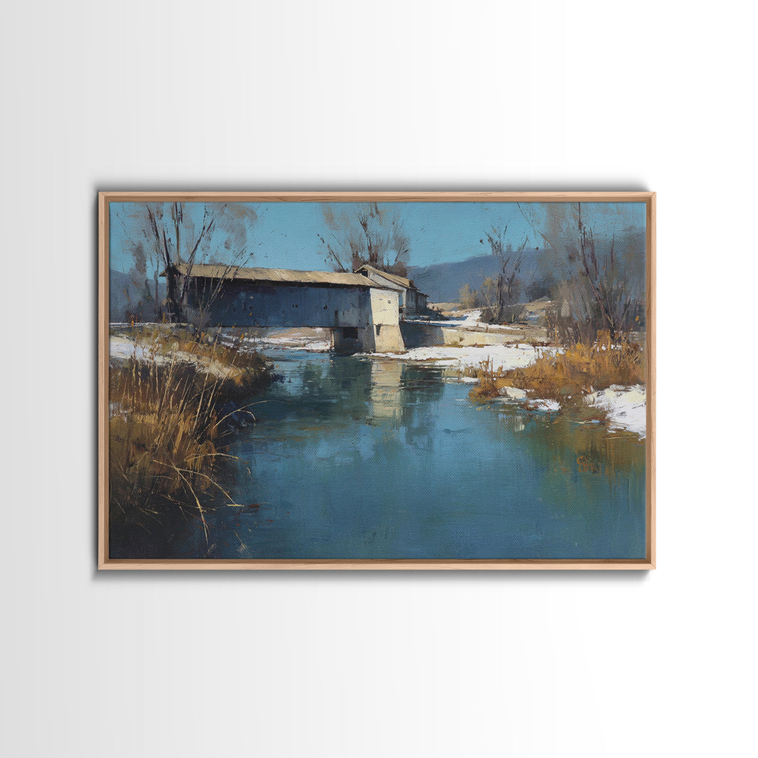 Apple Orchard with Warm Autumn Light Framed Canvas Print, Country Art, Large Wall Art, Farmhouse Decor, Fine Art, Country, COU-3x2-10