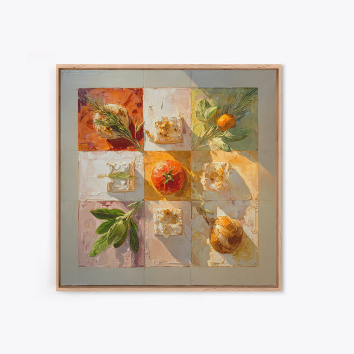 Sunlit Pastry and Coffee Arrangement Framed Canvas Print, Coffee Shop Art, Modern Decor, Cafe Decor, Fine Art, Cafe, Wall Decor, CSA-1x1-67