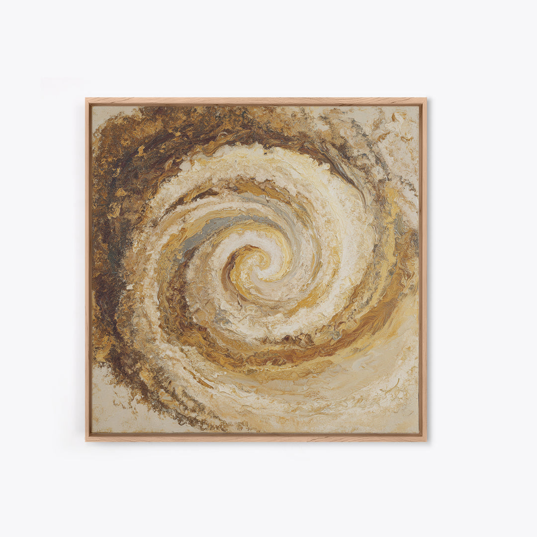 Abstract Brown and Cream Coffee Swirl Canvas Print, Coffee Shop Art, Coffee, Cafe Decor, Fine Art, Cafe, Living Room Decor, CSA-1x1-81