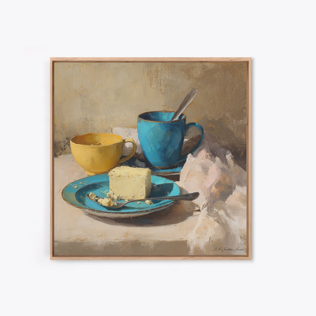Minimal Line Art of a Cup and Canvas Print, Coffee Shop Art, Neutral Decor, Cafe Decor, Fine Art, Cafe, Home Decor, Wall Decor, CSA-1x1-90