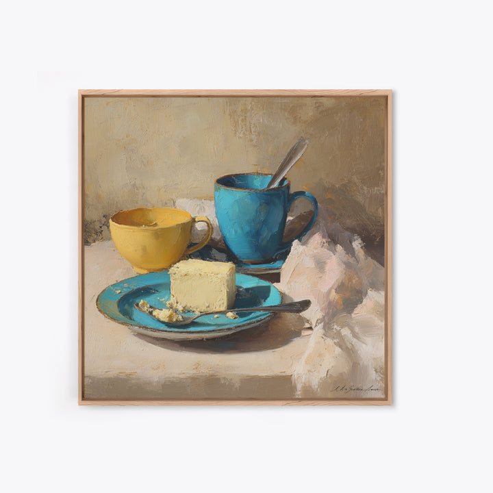 Minimal Line Art of a Cup and Canvas Print, Coffee Shop Art, Neutral Decor, Cafe Decor, Fine Art, Cafe, Home Decor, Wall Decor, CSA-1x1-90