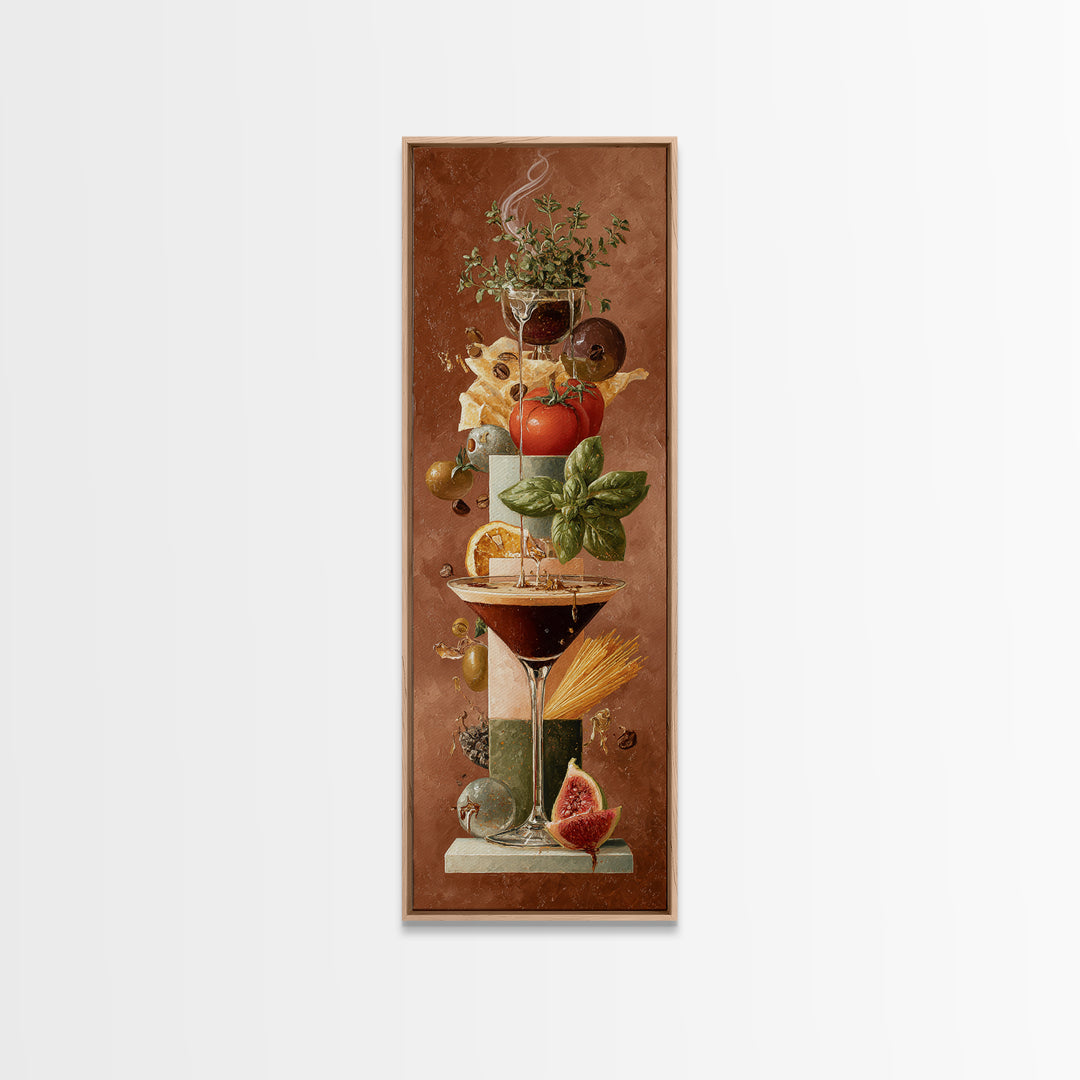 Espresso Martini Coffee Cocktail Still Life Canvas Print, Coffee Shop Art, Fine Art Print, Cafe Decor, Fine Art, Cafe, CSA-1x3-5