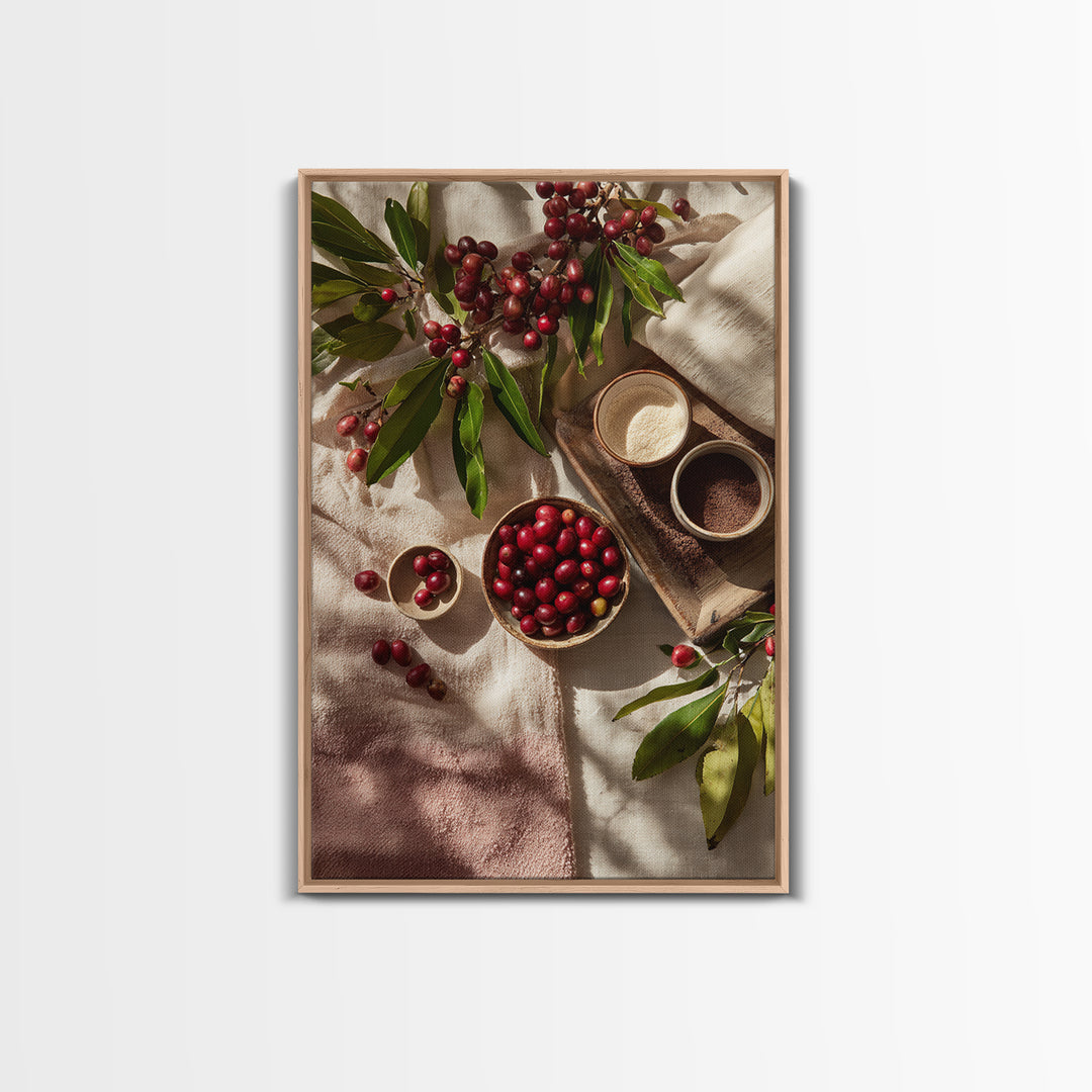 Coffee Farm Landscape Canvas Print, Coffee Shop Art, Fine Art Print, Cafe Decor, Fine Art, Cafe, Printable, Printable Wall Art, CSA-2x3-7