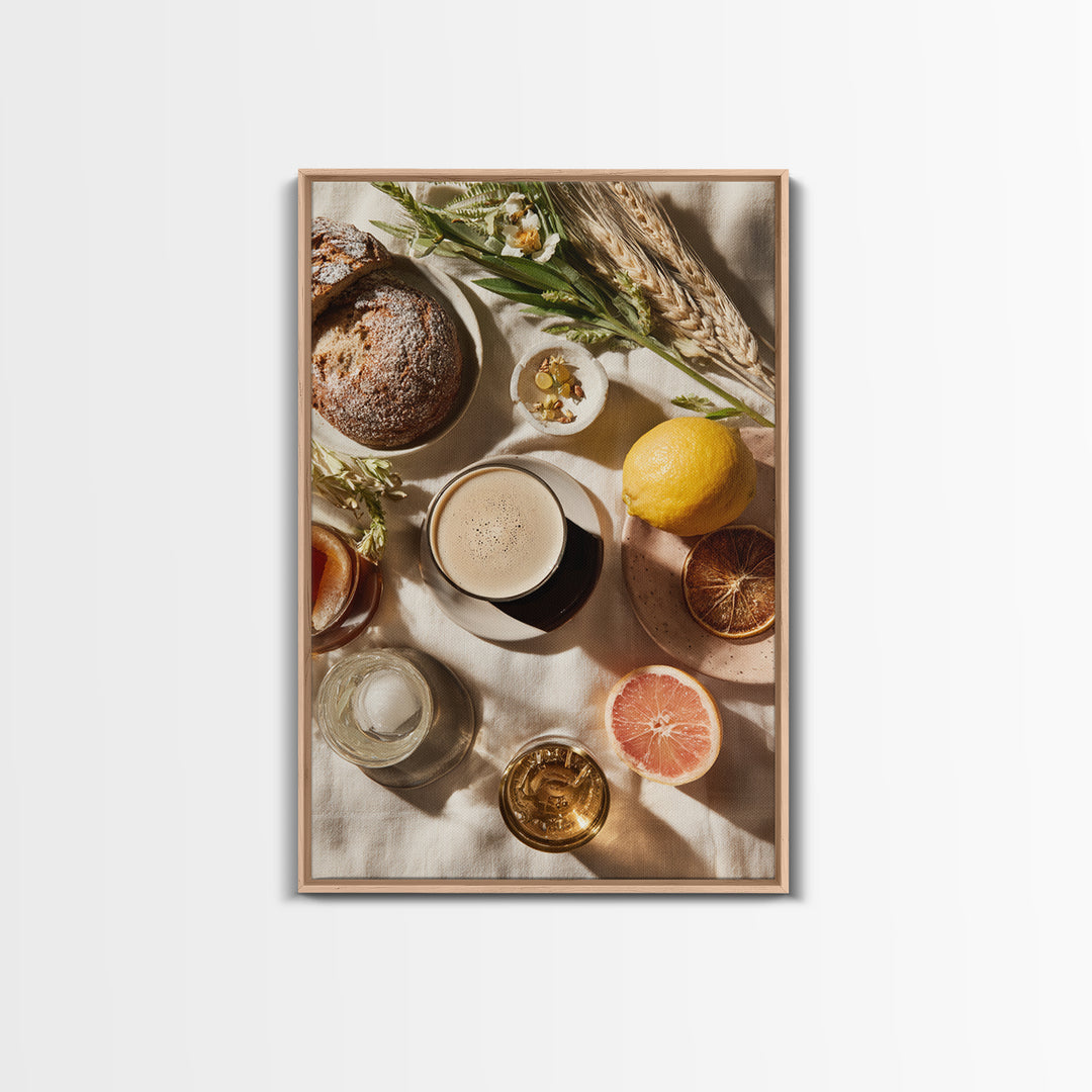 Espresso Martini Coffee Cocktail Still Life Framed Canvas Print, Coffee Shop Art, Canvas Print, Cafe Decor, Fine Art, Cafe, CSA-2x3-73
