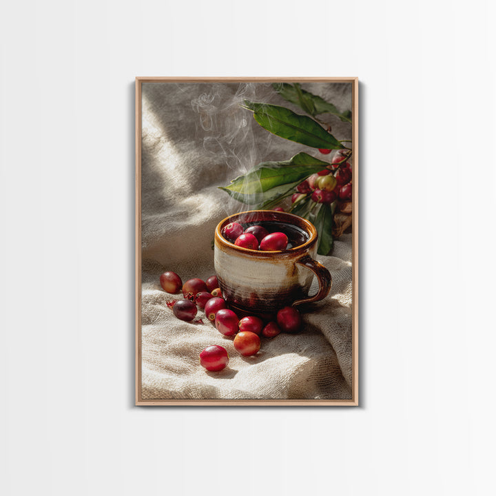 Coffee Farm Landscape Canvas Print, Coffee Shop Art, Kitchen Art, Cafe Decor, Fine Art, Cafe, Minimalist Wall Art, Coffee Art, CSA-2x3-79