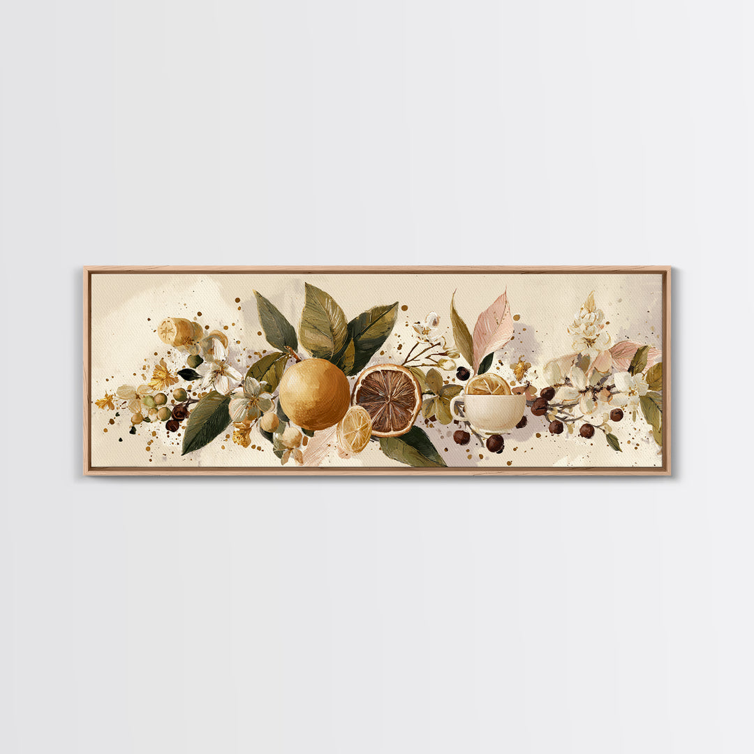 Two Cups Facing Each Other Canvas Print, Coffee Shop Art, Kitchen Wall Decor, Cafe Decor, Oil Painting, Cafe, Fine Art Print, CSA-3x1-29