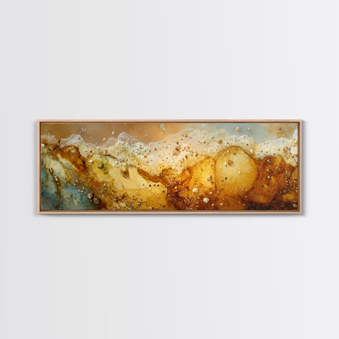 Iced Coffee Glass Canvas Print, Coffee Shop Art, Kitchen Art, Cafe Decor, Fine Art, Cafe, Minimalist Wall Art, Coffee Art, CSA-3x1-75