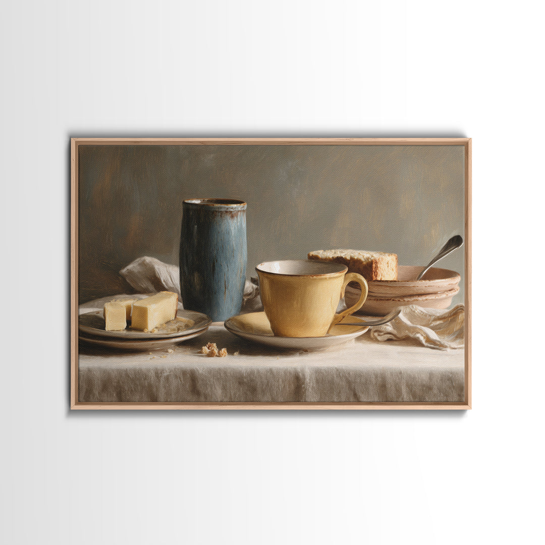 Minimal Line Art of a Cup and Canvas Print, Coffee Shop Art, Kitchen Gift, Cafe Decor, Abstract Art, Cafe, Coffee Art, CSA-3x2-22