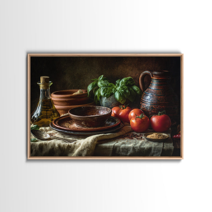 Moody Dark Roast Still Life Canvas Print, Coffee Shop Art, Wall Decor, Cafe Decor, Cafe, Kitchen Gift, Living Room Decor, CSA-3x2-84