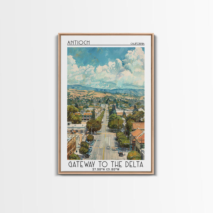 Antioch Travel Poster, Canvas Print, Retro Travel Poster, City Wall Art, Vintage City Poster, Gallery Wall Set, Vintage Travel Print