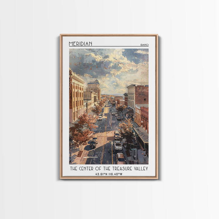 Meridian Travel Poster, Canvas Print, City Travel Poster, Travel Wall Decor, Art Print, Travel Wall Art, Travel Prints, Travel Decor