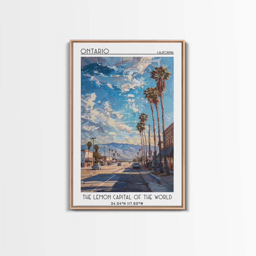 Ontario Travel Poster, Framed Canvas Print, City Travel Poster, Travel Wall Art, Gallery Wall Set, Travel Wall Decor, Fine Art Print