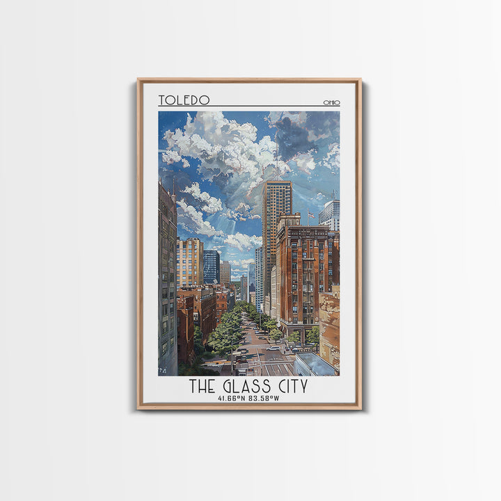 Toledo Travel Poster, Canvas Print, Travel Prints, Landscape Art, Travel Wall Art, Retro Travel Poster, Vintage Travel, Poster Print