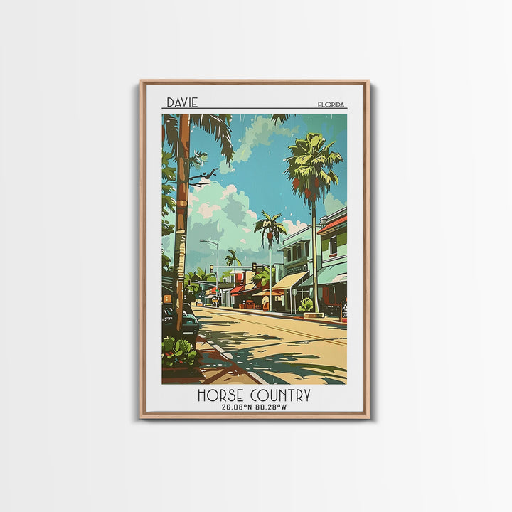 Davie Travel Poster, Canvas Print, Poster Print, Travel Wall Art, Vintage Travel Art, Vintage Posters, Travel Prints, Vintage Poster