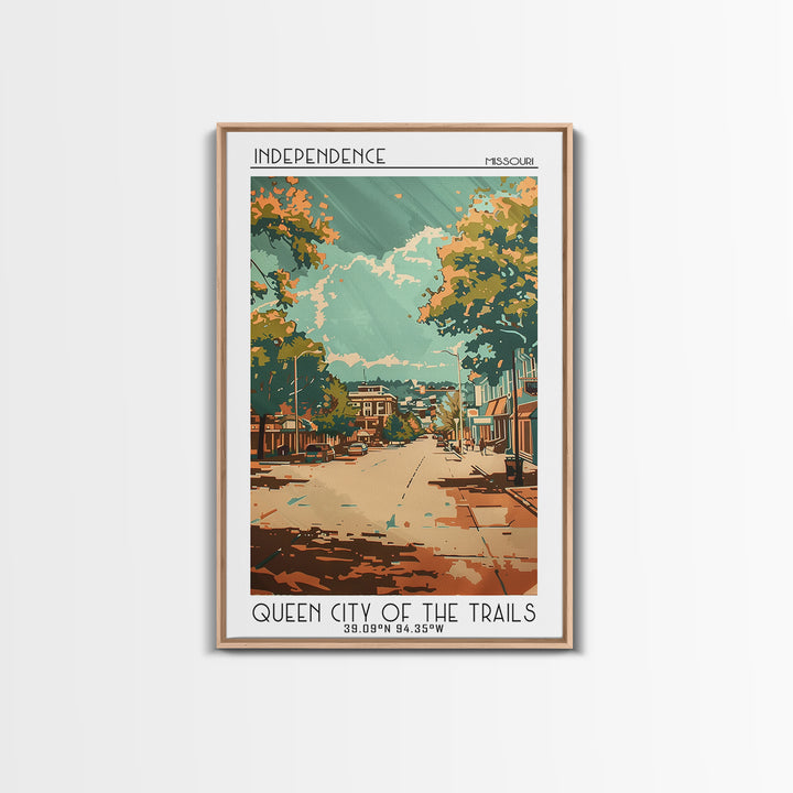 Independence Travel Poster, Canvas Print, City Travel Poster, Travel Wall Decor, Poster Art, Modern Wall Decor, Home Decor, Wall Art