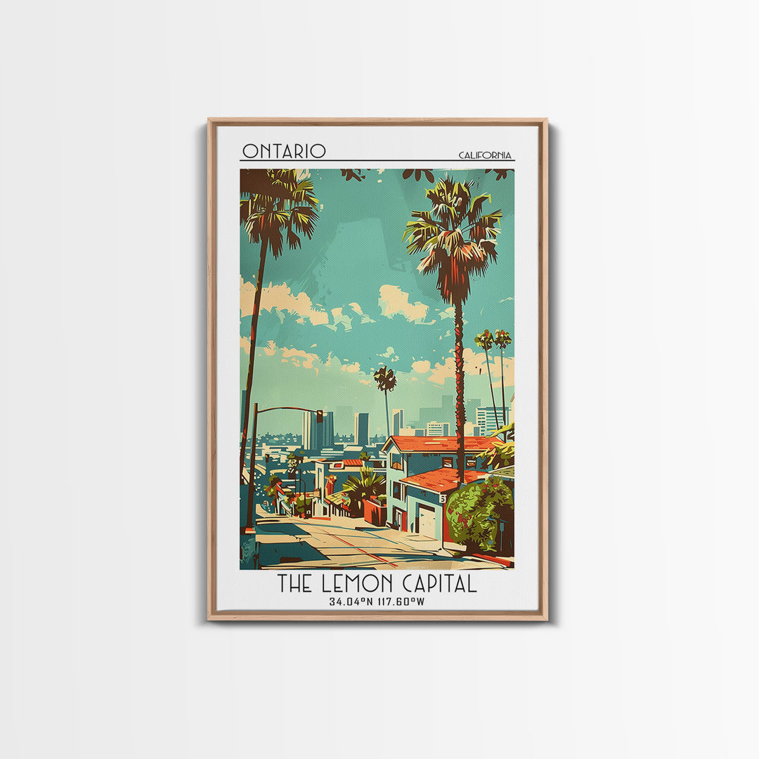 Ontario Travel Poster, Canvas Print, Travel Art Print, Modern Wall Decor, Retro Travel Poster, Landscape Art, Wall Art, Travel Decor