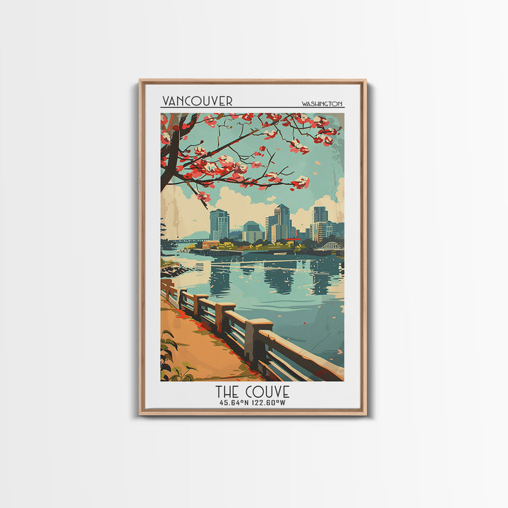 Vancouver Travel Poster, Canvas Print, Poster Print, Travel Wall Art, Home Decor, Home Office Decor, Poster Art, Retro Travel Poster