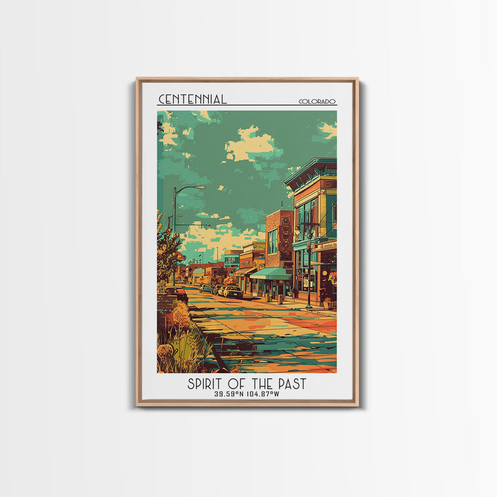 Centennial Travel Poster, Canvas Print, Travel Art Print, Modern Wall Decor, Gallery Wall Set, Retro Travel Print, Minimalist Poster