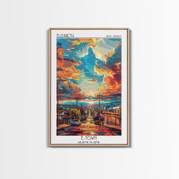 El Monte Travel Poster, Canvas Print, Retro Travel Poster, City Wall Art, City Art Print, Wanderlust Gift, Landscape Art, Home Decor