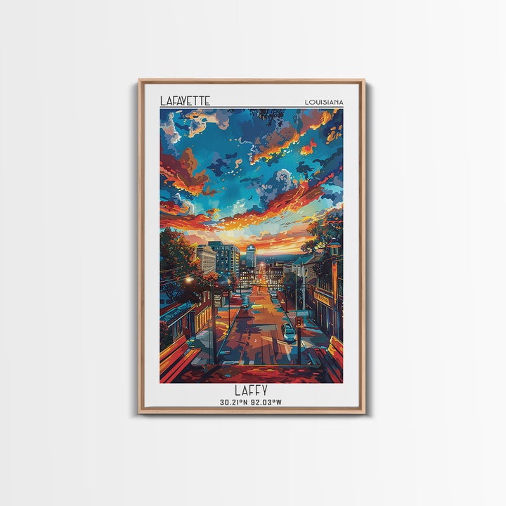 Lafayette Travel Poster, Canvas Print, City Travel Poster, Travel Wall Art, Vintage Travel, Art Print, Vintage Poster, Travel Prints