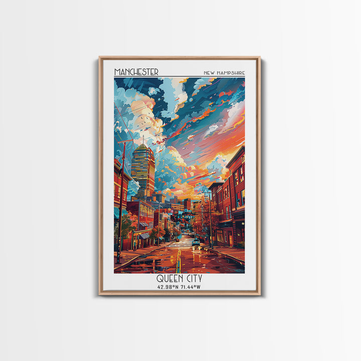 Manchester Travel Poster, Canvas Print, Poster Print, Travel Wall Art, Home Decor, City Art Print, Minimalist Poster, Fine Art Print