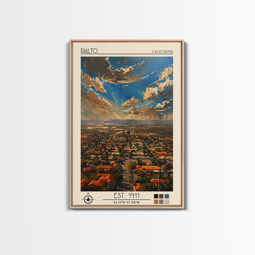 Rialto Travel Poster, Canvas Print, Travel Wall Art, City Wall Art, Minimalist Poster, Wall Art, Vintage Travel Art, Wanderlust Gift