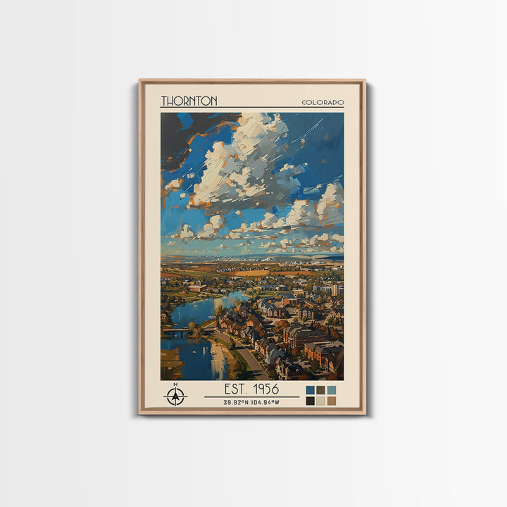 Thornton Travel Poster, Canvas Print, Retro Wall Art, Travel Print, Vintage Poster, Mid Century Wall Art, Poster Art, Vintage Travel