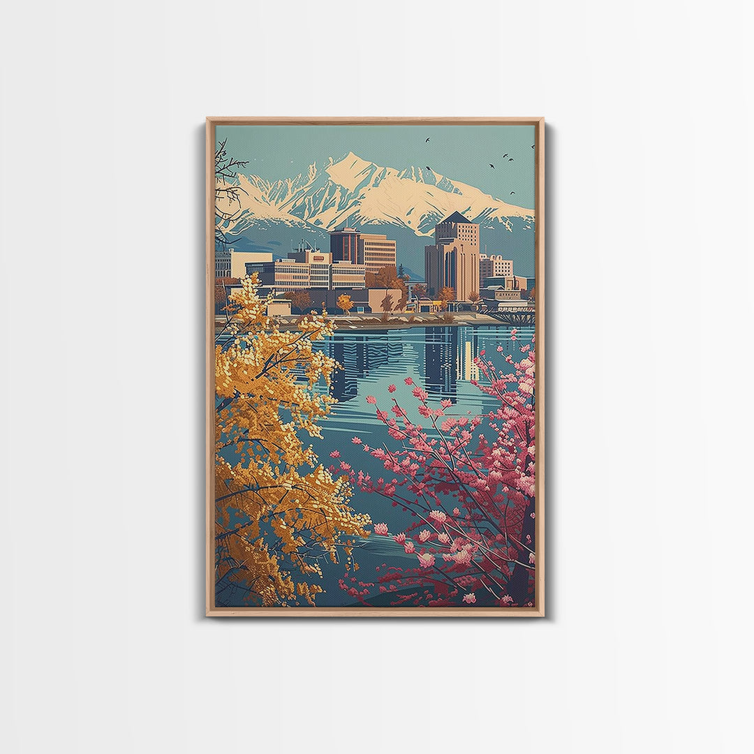 Anchorage Travel Poster, Canvas Print, Travel Art Print, Modern Wall Decor, Travel Prints, Travel Decor, Travel Wall Decor, Wall Art