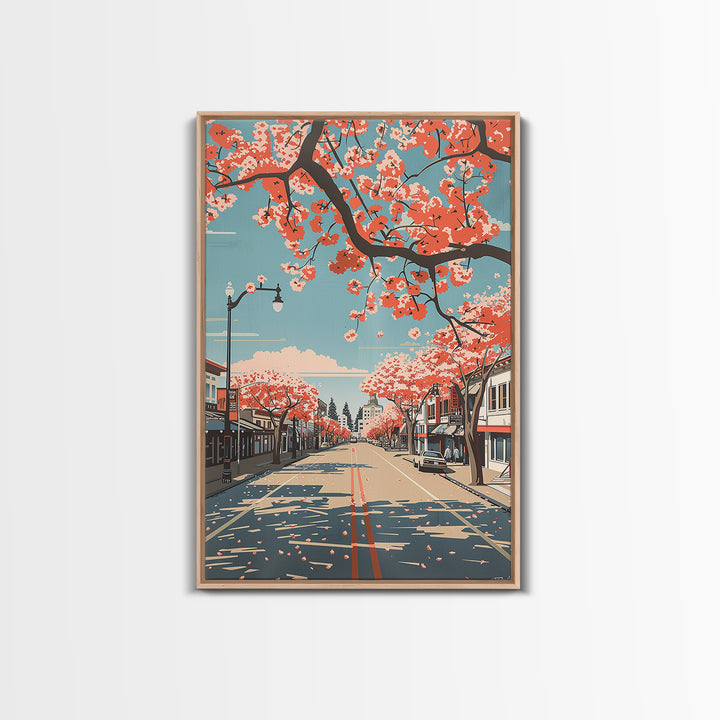 Antioch Travel Poster, Framed Canvas Print, Vintage Travel Print, City Wall Art, Poster Art, City Illustration, Living Room Wall Art