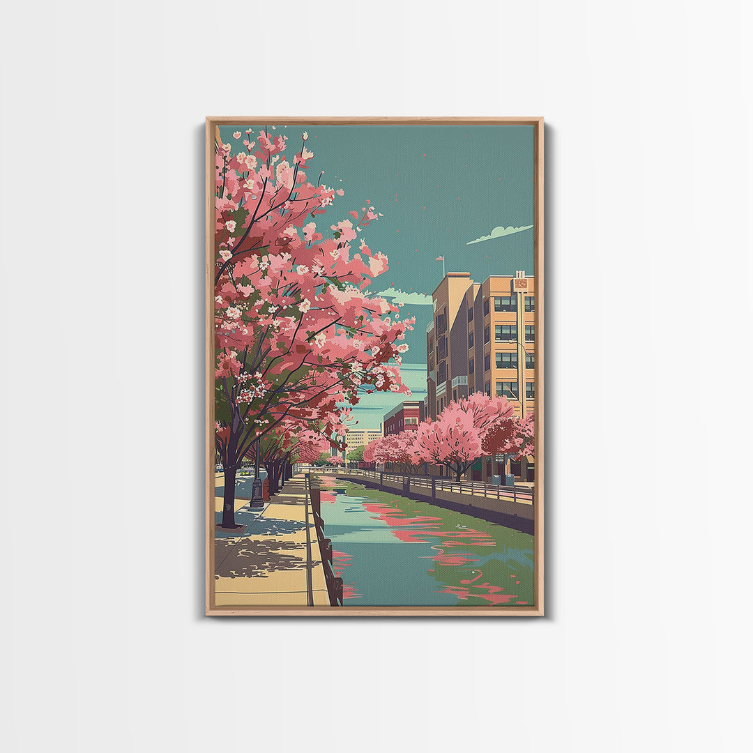 Arlington Travel Poster, Canvas Print, Retro Wall Art, Travel Print, Art Print, Minimalist Poster, Retro Travel Poster, Poster Print