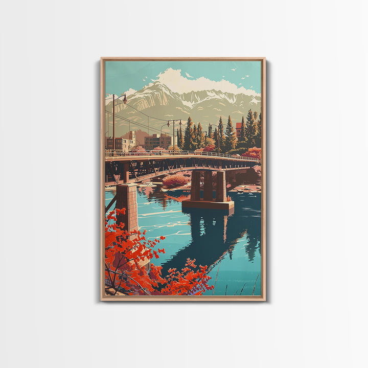 Colorado Springs Travel Poster, Canvas Print, Travel Art Print, Modern Wall Decor, Wanderlust Gift, Poster Print, Retro Travel Print
