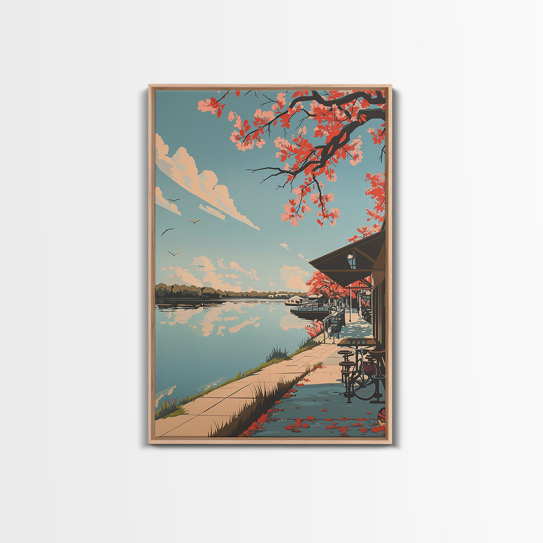 Conroe Travel Poster, Framed Canvas Print, Poster Print, Travel Wall Art, Retro Travel Poster, Living Room Wall Art, Wanderlust Gift