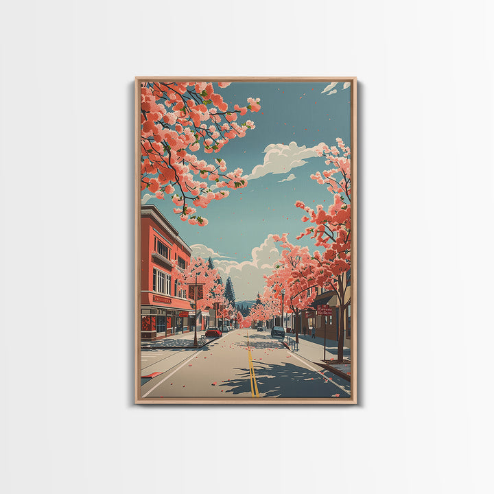 Fairfield Travel Poster, Framed Canvas Print, City Art Print, Travel Wall Art, Living Room Wall Art, Wanderlust Gift, Travel Posters