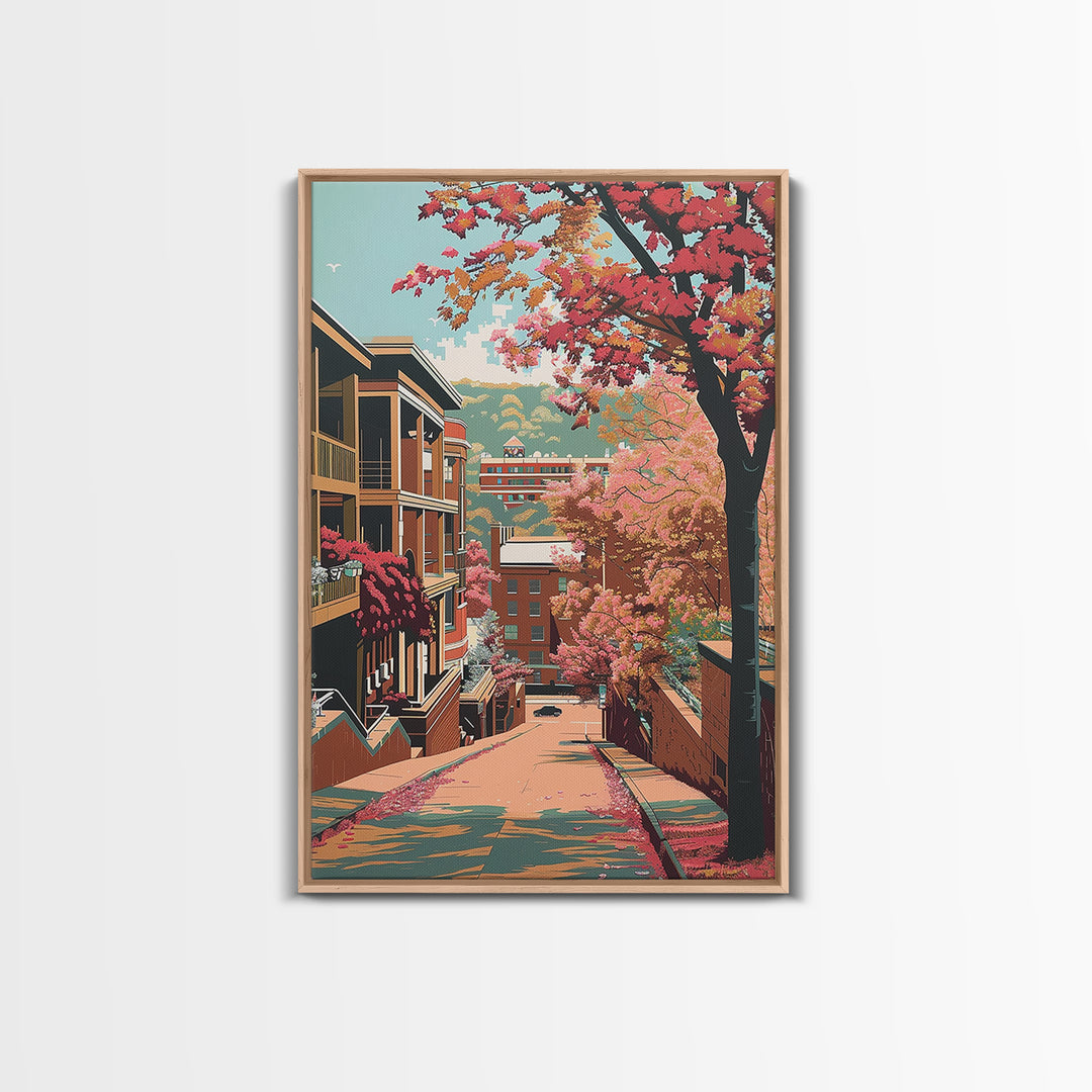 Fayetteville Travel Poster, Canvas Print, Travel Wall Decor, Minimalist Poster, Fine Art Print, Home Office Decor, Modern Wall Decor