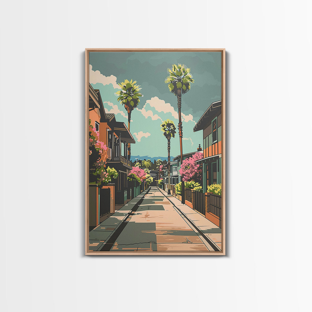 Fremont Travel Poster, Framed Canvas Print, Poster Print, Travel Wall Art, Vintage Travel Print, Living Room Wall Art, City Wall Art