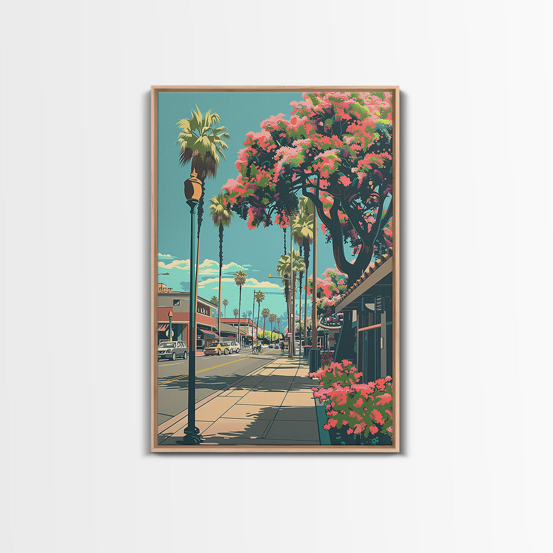 Garden Grove Travel Poster, Framed Canvas Print, City Travel Poster, Travel Wall Decor, Poster Art, Modern Wall Decor, Travel Prints